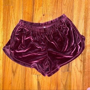 J-Galt Velour Shorts